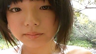 Busty brunette cutie Ai Shinozaki in the forbidden garden