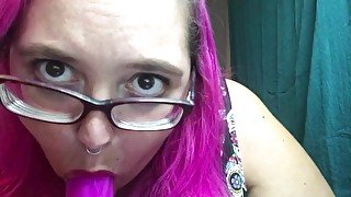 Dildo Tease and Suck