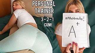 your teacher can pass the subject 💯 only if you fuck it 🔥😈 personal trainer roleplay countdown