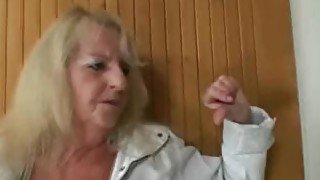 Young dude picks up and fucks blonde granny