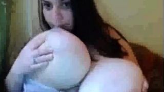 GIANT MASSIVE NATURAL WEBCAM BOOBS