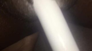 Getting this phat pussy wet fucking myself