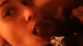 Sperm addicted GF sucks my big black cock like a pro