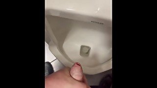 Small dirty dick jacking off at work