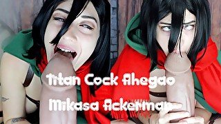 Mikasa Ackerman Titan Cock Ahegao Mr Hankeys Toys Cody Cachet FULL VID