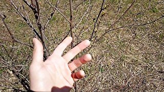 Dancing with a cute tree