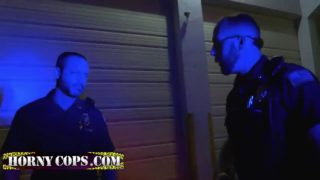 He has to suck his way out of trouble with these hard officers