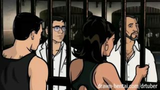 Archer porn - prison sex with lana