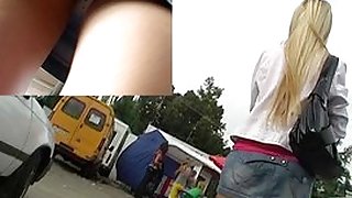 2-in-one hawt upskirt video