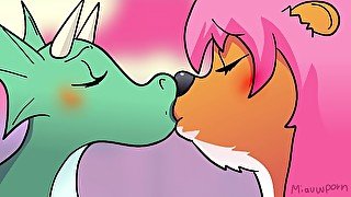 Dragon x Tiger Porn! Story animation (Furry, FUTA)