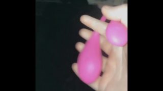 Public Lush Fun turns into 9” dildo fuck