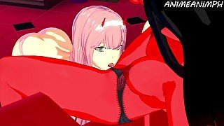 ZERO TWO AND MERU THE SUCCUBUS CUNNILINGUS LESBIAN HENTAI