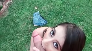 POV latina sex addict giving BJ and jumping dick