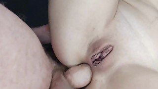 Loud moans from a cock in the ass. Close-up anal