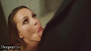 Abigail Mac Fucks Her Young Employee In The Bathroom - Teaser Video