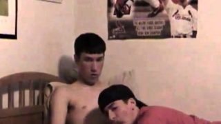 Unsure Amateur Twinks Experiment On Cam