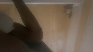 In shower ass play and showing hole