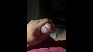 Caught masturbating Massive cumshot