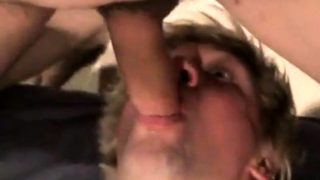 Fucking the twink's mouth and cumming on his face