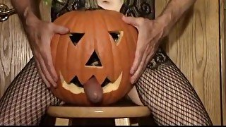 Sissy Slut Pussyboy Pumpkin Fucking