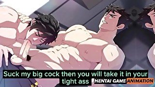 Sasuke et Kakashi baisent sauvagement dans la salle de bain à cru  Chaud Hentai Gay Yaoi  Porno HD