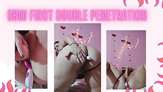 BBW first time double penetration