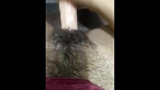 Sexy horny Indian babe begs for daddy while fucking her pussy  Daddy’s girl