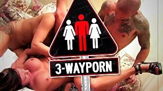 3Way Porn - Hot Threeway With Anal & Creampie Two Popular Pornstar