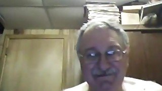 Grandpa show on webcam 3