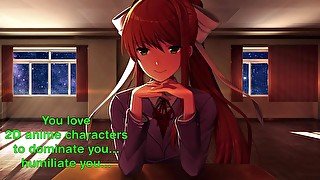 Just Monika Hentai JOI Doki Doki Literature Club (Yandere Femdom Feet/Armpits Pet Play)