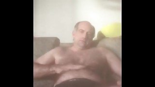 Cumming on couch 4 U