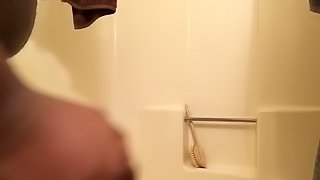 College BBC Jacks Off In Bathroom