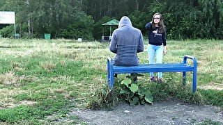 Girl Sucking Dick and Fucking in the Wood - Public Sex