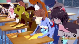 Furry Hentai 3D Yiff - Orgy Furry in a Classroom