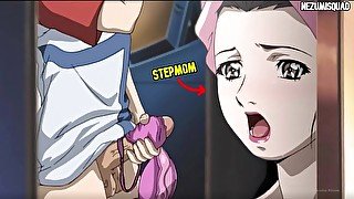 🔸Step Mom Caught Her Stepson Masturbating With Her Lingerie Uncensored Hentai🔸