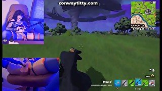 Fortnite + Dragon Ball Z Cosplay with Fucking Machine - Naked Twitch Stream (Full Video on ONLYFANS)