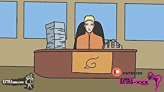 SakuraxNaruto (Sakura visits Naruto in his office)