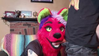 Red Furry Blowjob