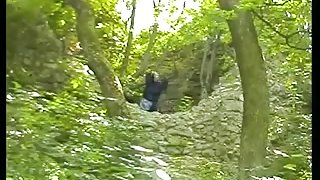 Granny Witch Fucks in the Woods