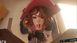 Overwatch ashe blowjob of infinite time