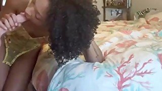 Petite, ebony fucked hard from behind