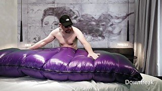 Humping Custom Made Overfilled Comforter - This Thing Was Amazing!!!