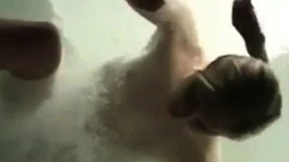 Cumming on the water jets