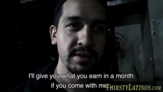 Latin hunk tastes cock for cash