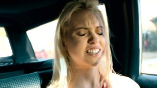 Teen stepsis fucking bro at the backseat