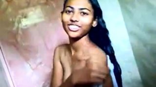 indian teen in shower with her bf