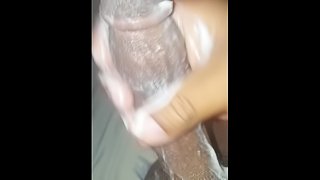 Messy Dick stroking