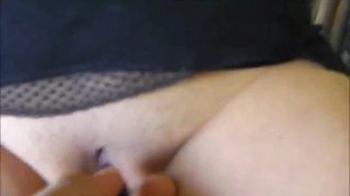 Amazing huzzy in real amateur porn video