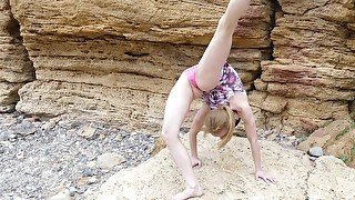 Flexi Beach Fun In Dress - Watch4Fetish