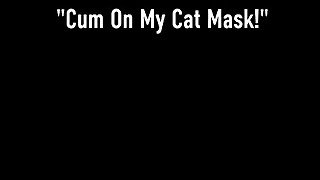 Cock Loving Kitten Kimber Lee Wants Warm Man Milk All Over Her Masked Face!